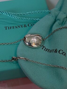 🫘Tiffany & Co. Bean Elsa Peretti 925 Sterling Silver Vintage Necklace 🌱